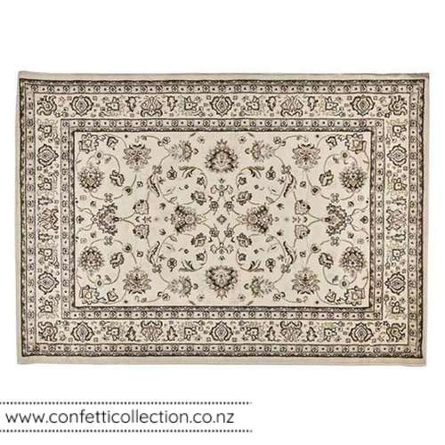 cream-black-persian-turkish-style-rug-hire-event-wedding-whangarei