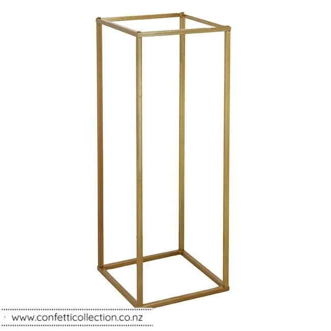 gold-frame-stand-pedestal-wedding-reception-event-hire-whangarei
