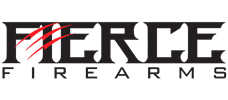 GREF Firearms logo with black text and red stylized stripes.