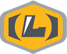 Logo with a yellow hexagon shape and a black letter 'L' inside