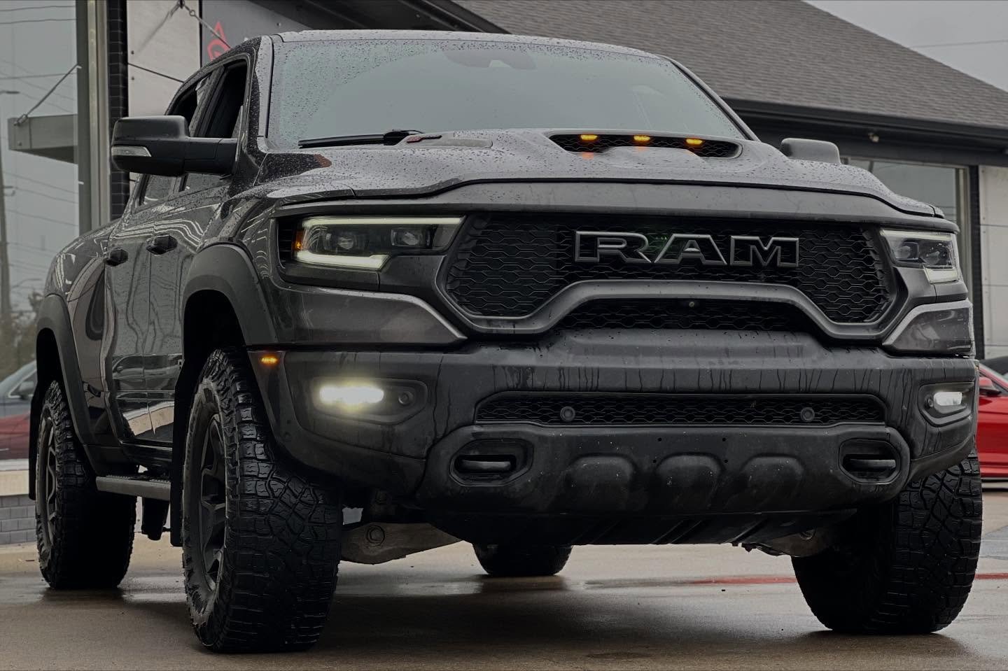 2021 RAM TRX with Hellcat lungs look&rsquo;n lethal.🔥
Out here capturing inventory no matter what the sky decides to do. @autogiantusa #RamTRX #HellcatPower #dealership #autophotography #IndyCars