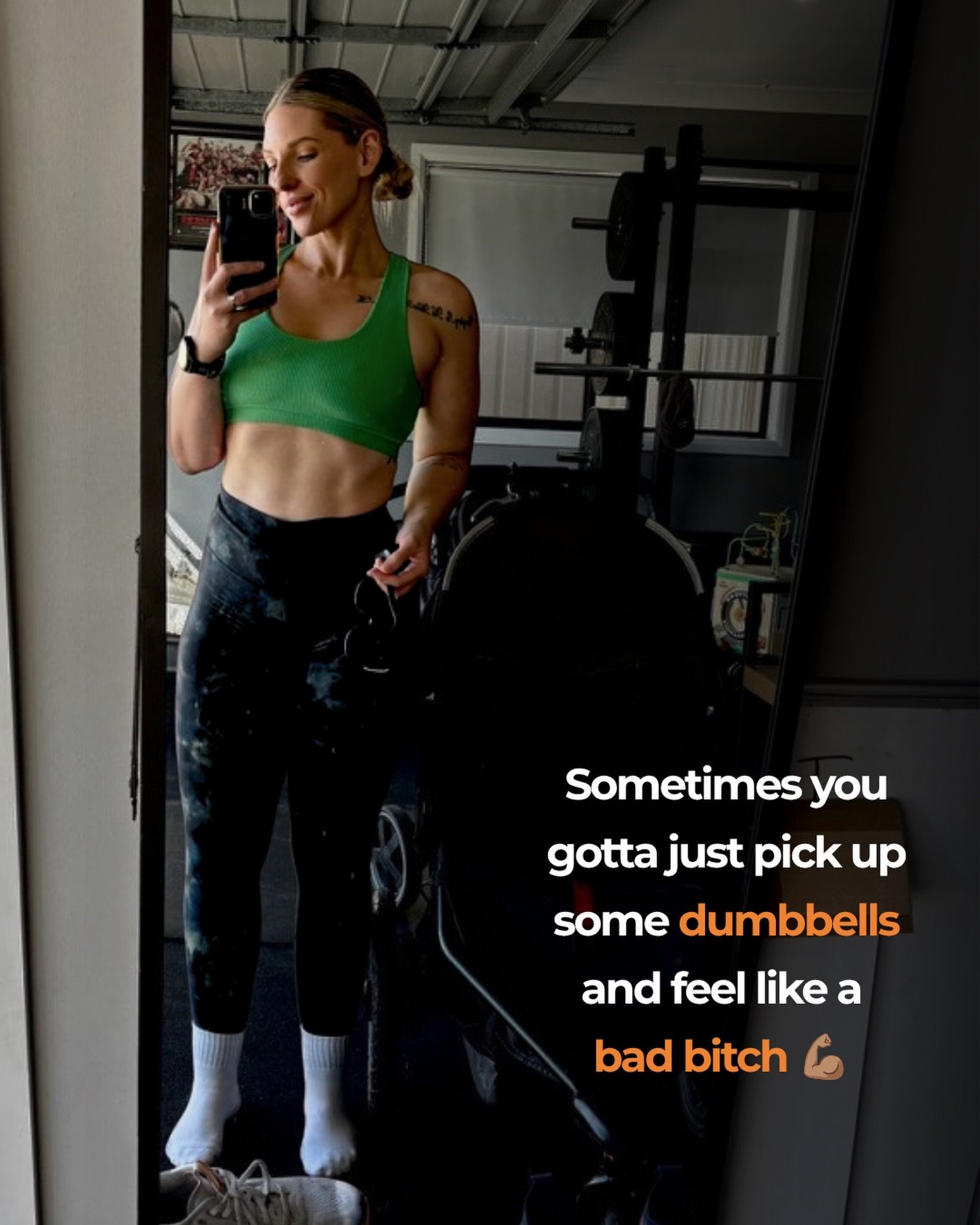 Dumbbells, barbells, all the bells&hellip; all the bad bitch 🤝🏽