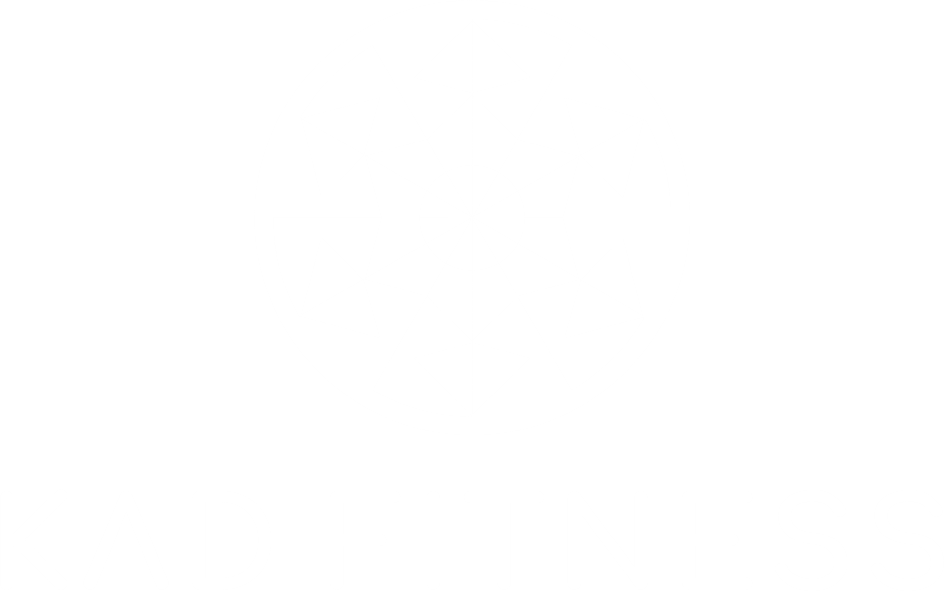 KAD Fitness white kaleidoscope logo