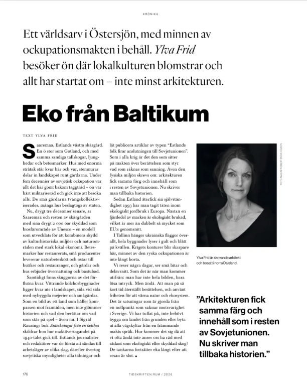 Eko från Baltikum - krönika från Östersjöns världsarv