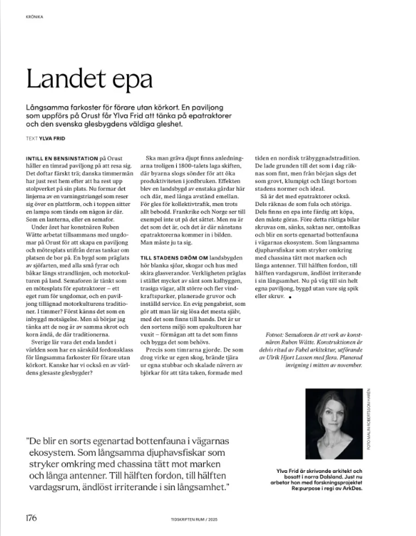 Landet epa - krönika