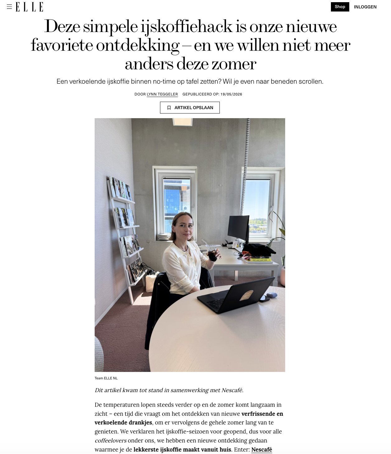 Online branded content article (click to read)