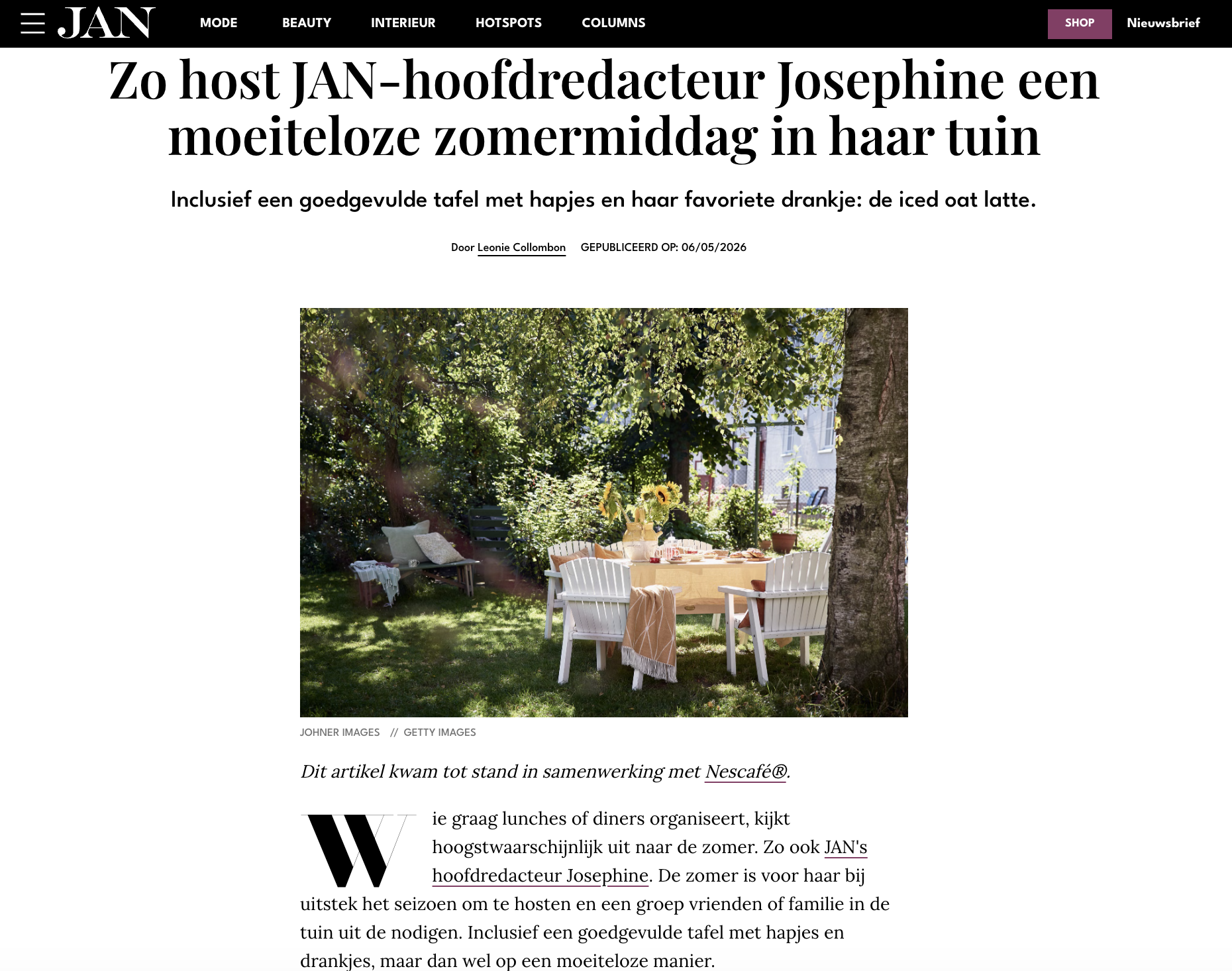 Online branded content article (click to read)