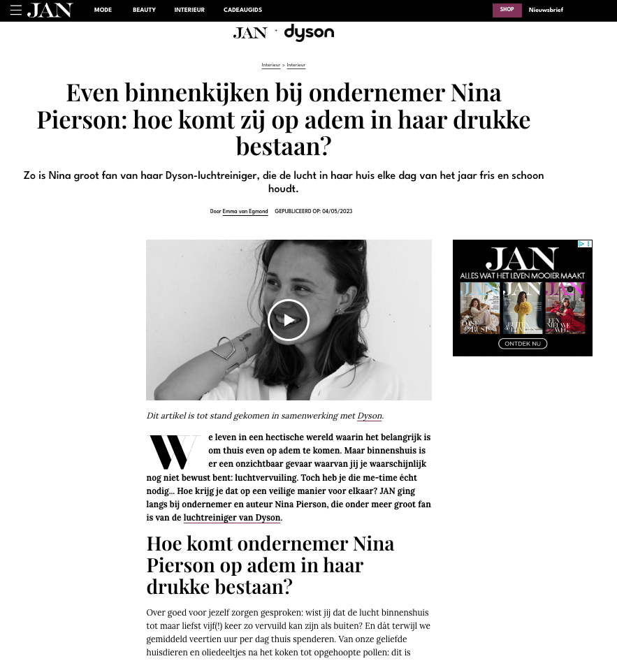Online branded content article (click to read)