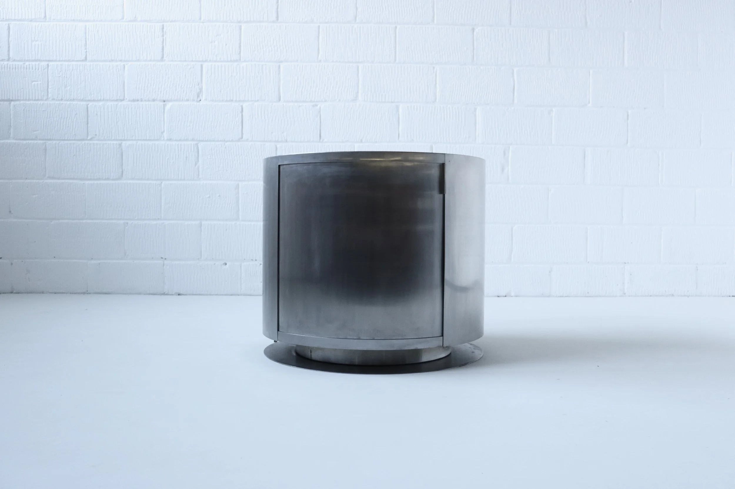 70s costume made Aluminium Bar Cabinet