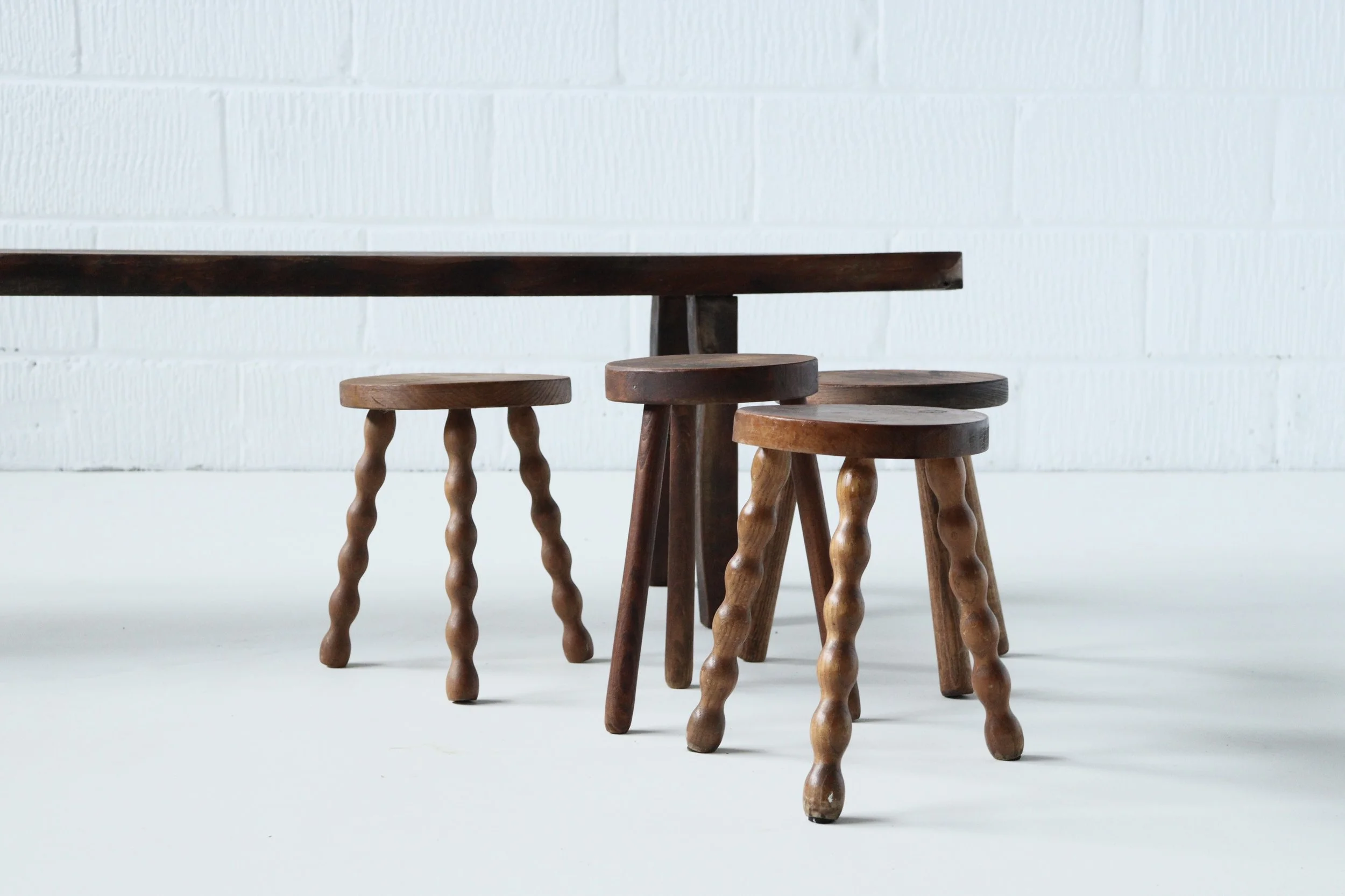 French wooden stools