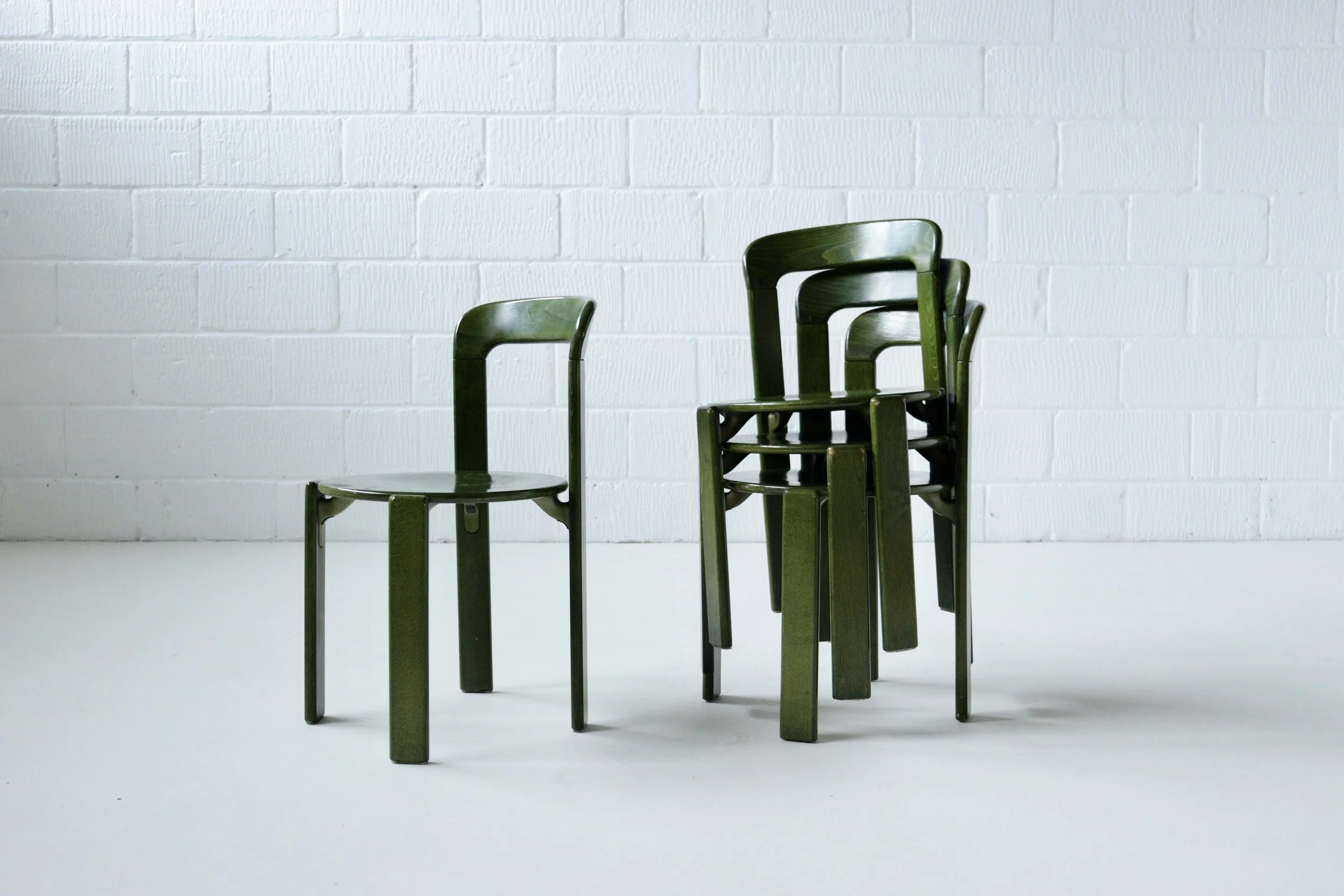 Set of 4 Bruno Rey “Rey” Chairs