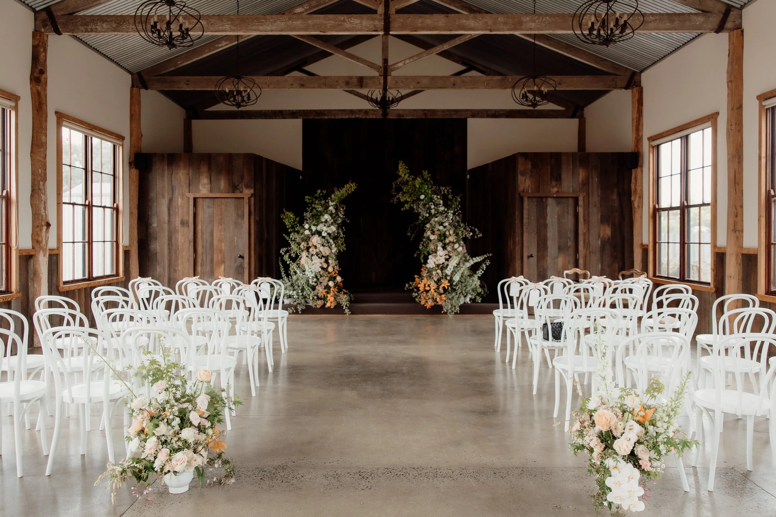 The Barn - indoor phillip island wedding ceremony space