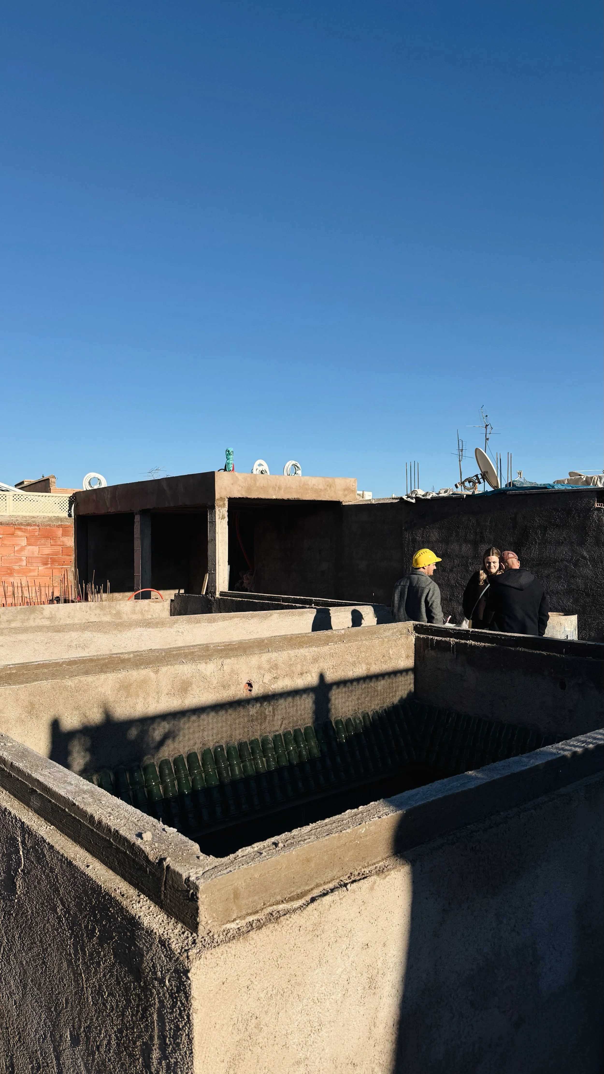 01/2026: The roof terrace will soon be ready for the finishes