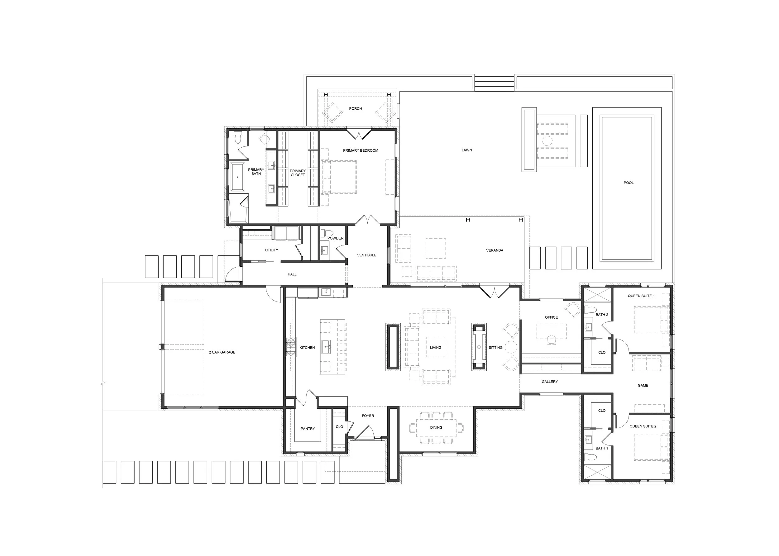 Hill Country Floor Plan Residence
