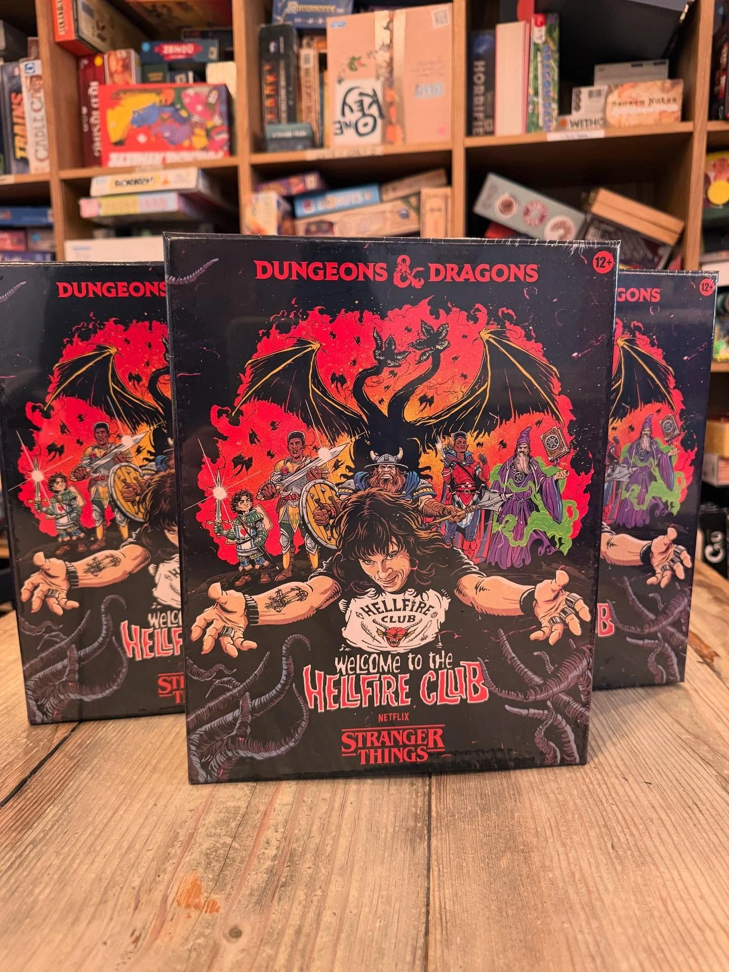Stranger Things D&amp;D Starter Set is here! Play as the Hellfire Club in a Stranger Things adventure!

#mainstboardgamecafe #flgs #Unplugyourgame #screenfreekids #familyfun #nassaucounty #suffolkcounty #boardgames #huntington #huntingtonny #huntingt