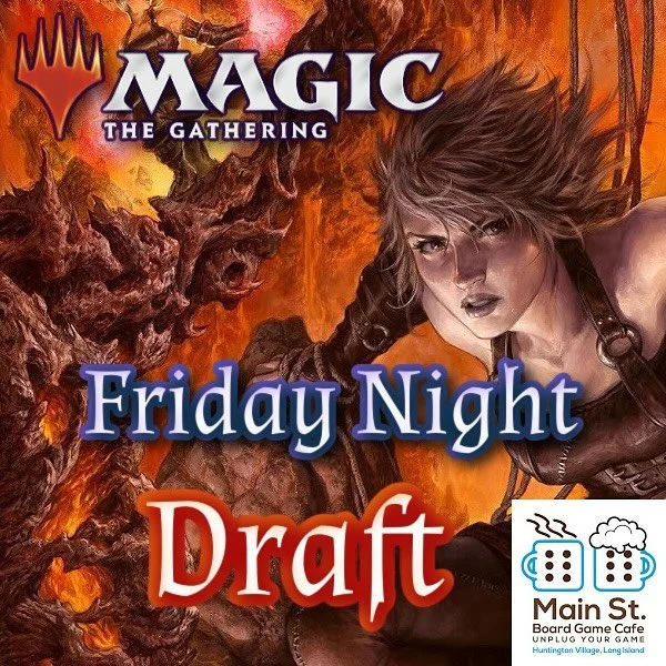 Chaos Draft TONITE! 7 pm! Three packs to draft plus prizing!

#mainstboardgamecafe #flgs #Unplugyourgame #screenfreekids #familyfun #nassaucounty #suffolkcounty #boardgames #huntington #huntingtonny #huntingtonvillage #longislandfun #longisland #smal