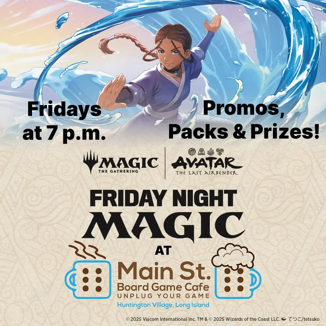 Friday Night Magic Avatar: The Last Airbender is tonight at 7 pm! Our first draft of this amazing set! Three packs to draft plus store credit prizes! Register online (link in bio) or at the door!

#avatarthelastairbender #magicthegathering