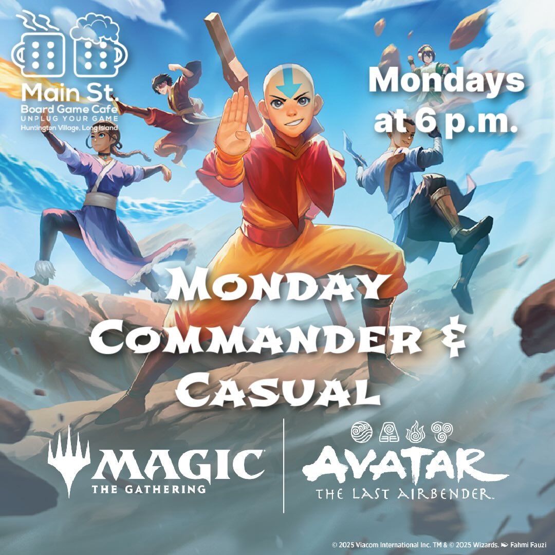 Monday Commander and Casual is tonight at 6 pm! One free play booster with entry! All levels of players, including beginners, welcome!

#mtgcommander #magicthegathering #mtgcommunity