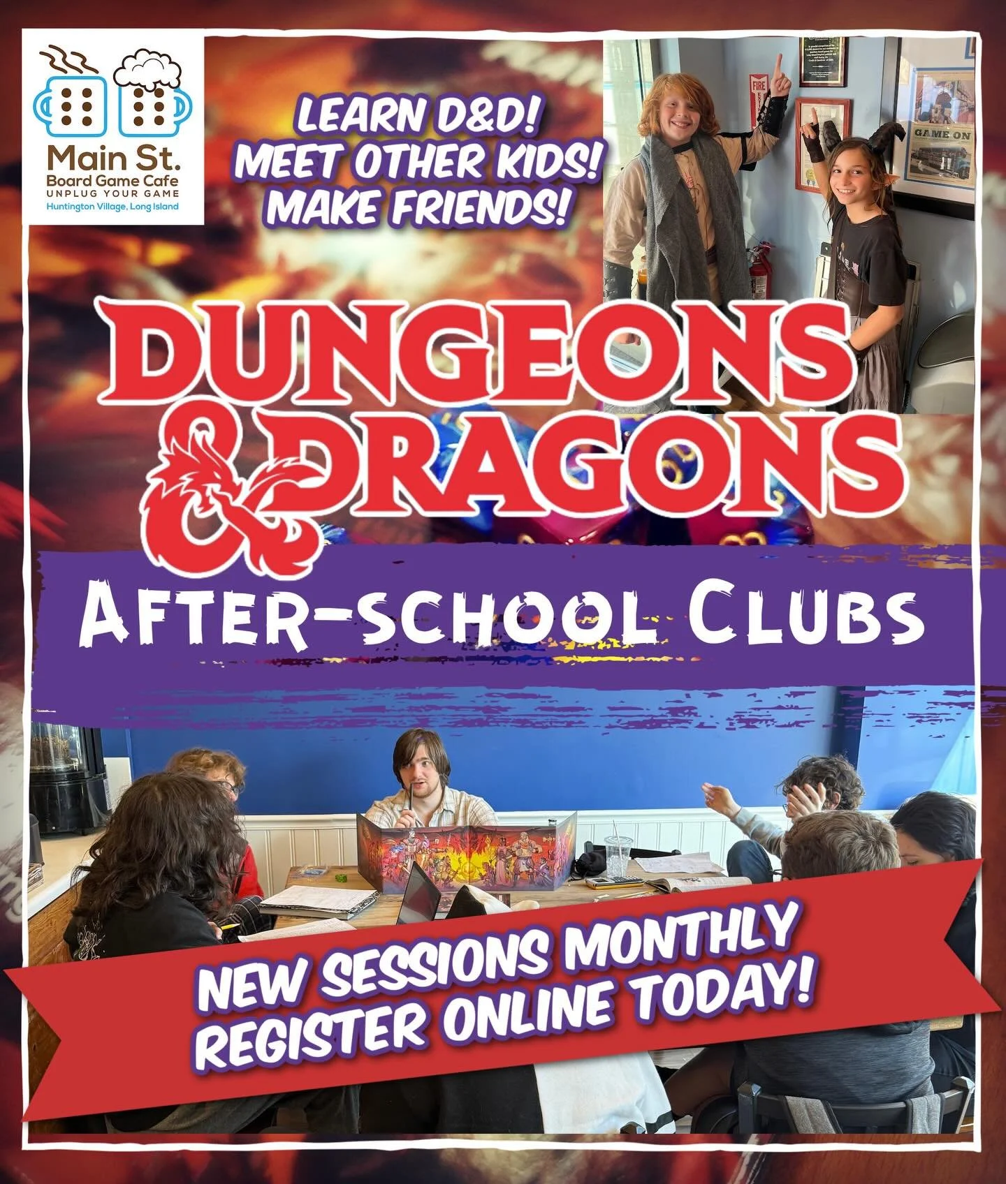 Kids D&amp;D After School Club starts a new semester next week! Head to our site (link in bio) for more info and registration!

#dungeonsanddragons #kidsprogram #afterschool #longisland