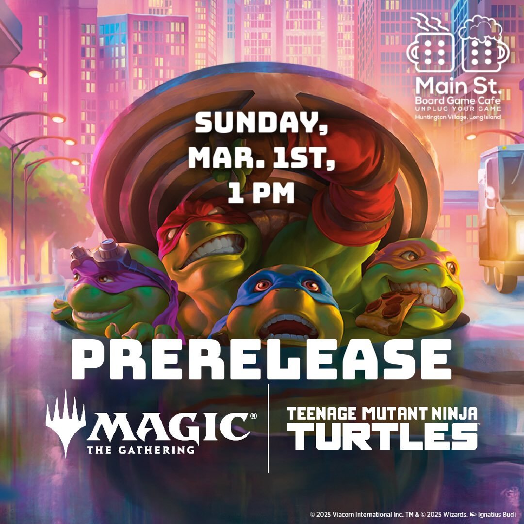 TMNT Prerelease today at 1 pm!

#tmnt #magictgegathering #longisland #flgs