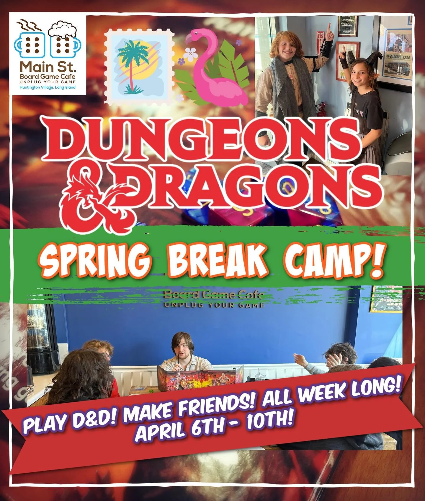 D&amp;D Kids Spring Break Camp registration is live! Play D&amp;D the whole week April 6th-10th! Link in bio for more info and registration!

#dungeonsanddragons #flgs #springbreak #boardgames #kids