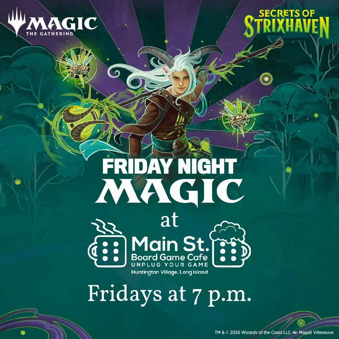 Friday Night Magic is tonight at 7 pm! Three packs to draft plus prizes! Join our fun, friendly Magic:The Gathering community at Long Island&rsquo;s safest place for tabletop games!

#fridaynightmagic #magicthegathering #secretsofstrixhaven #flgs #lo