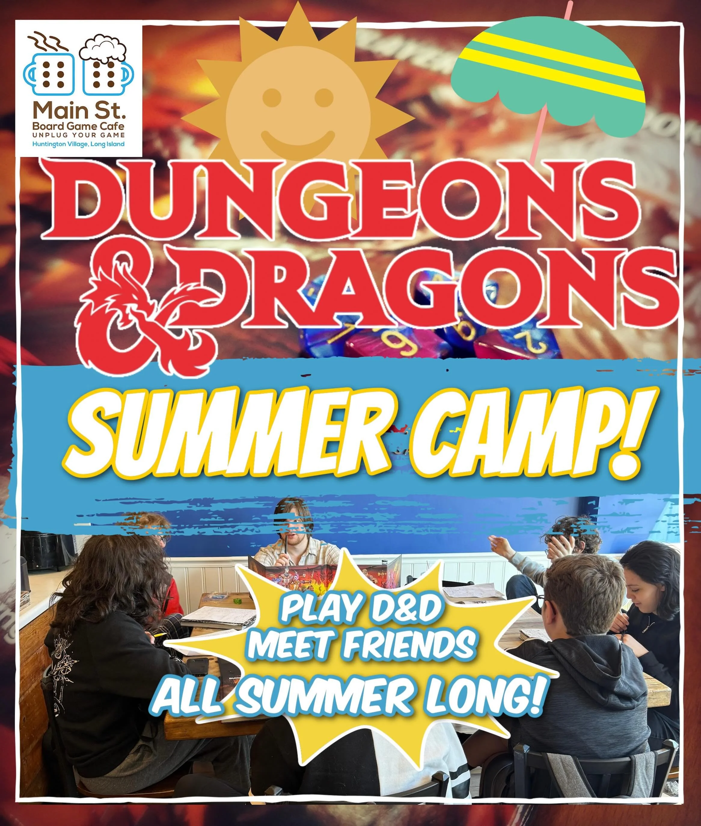 Kids D&amp;D Summer Camp registration is open! Beat the heat and learn a game that will provide a social outlet to last a lifetime! Link in bio for more info!

#dungeonsanddragons #kidsactivities #summercamp #longisland