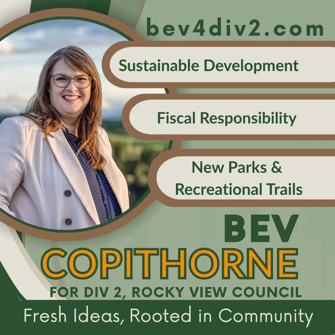 Bev is committed to protecting a high quality of life in our communities and focussed on YOUR priorities:
🏡Smart, Sustainable Growth
As a fourth-generation local, educator, and community leader, Bev is committed to development that respects our en
