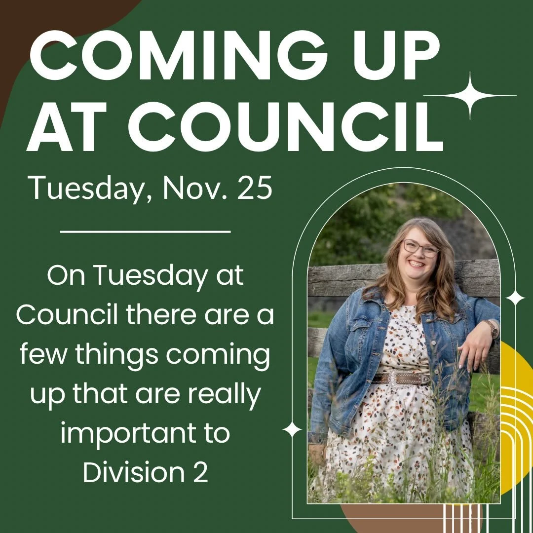 It&rsquo;s a full agenda tomorrow for council, but there are three items that are really important for Division 2