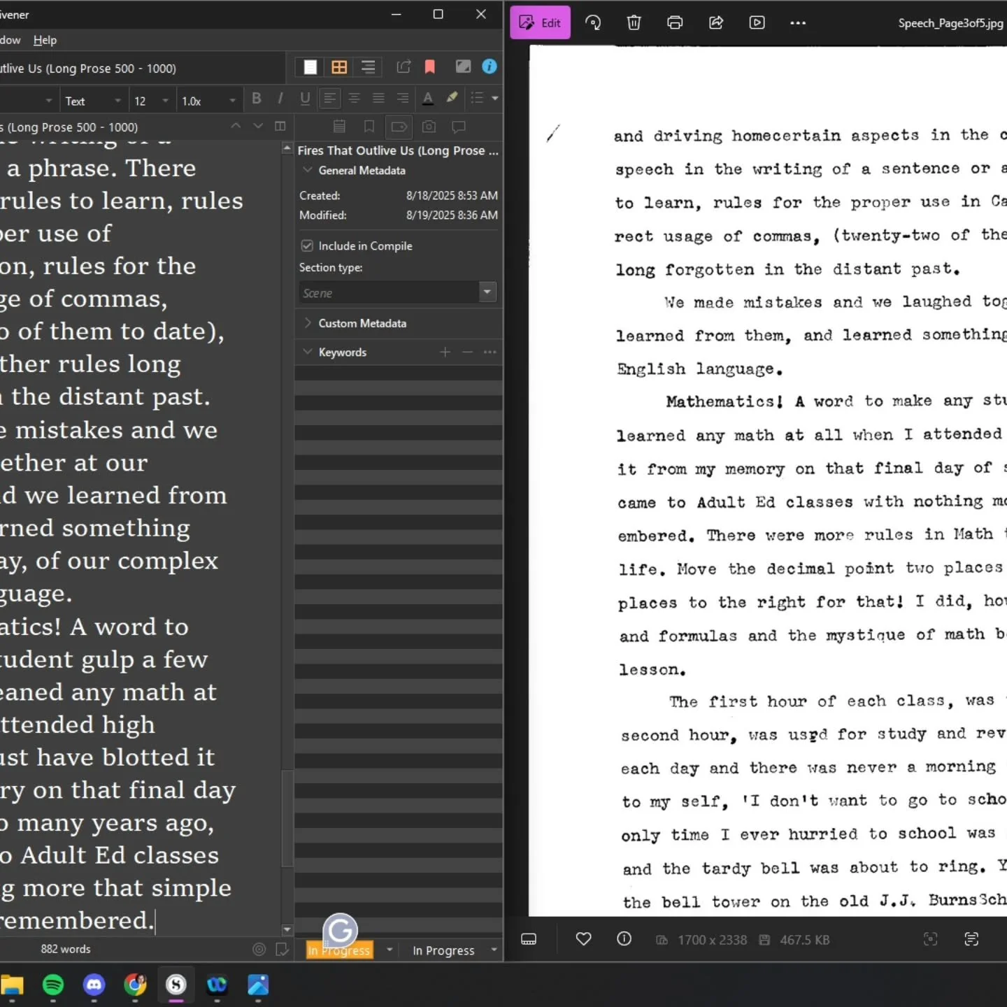 A behind-the-scenes look at what I'm working on for September! Submitted with no context. You have to stay tuned to learn more!