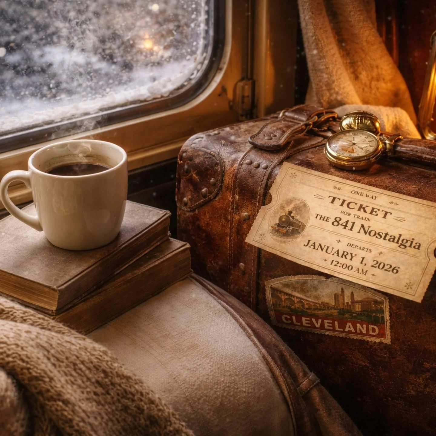 Get your coffee and your seat by the window. The 841 is almost upon us, I can hear her coming down the tracks. 4 more days! #newbooks