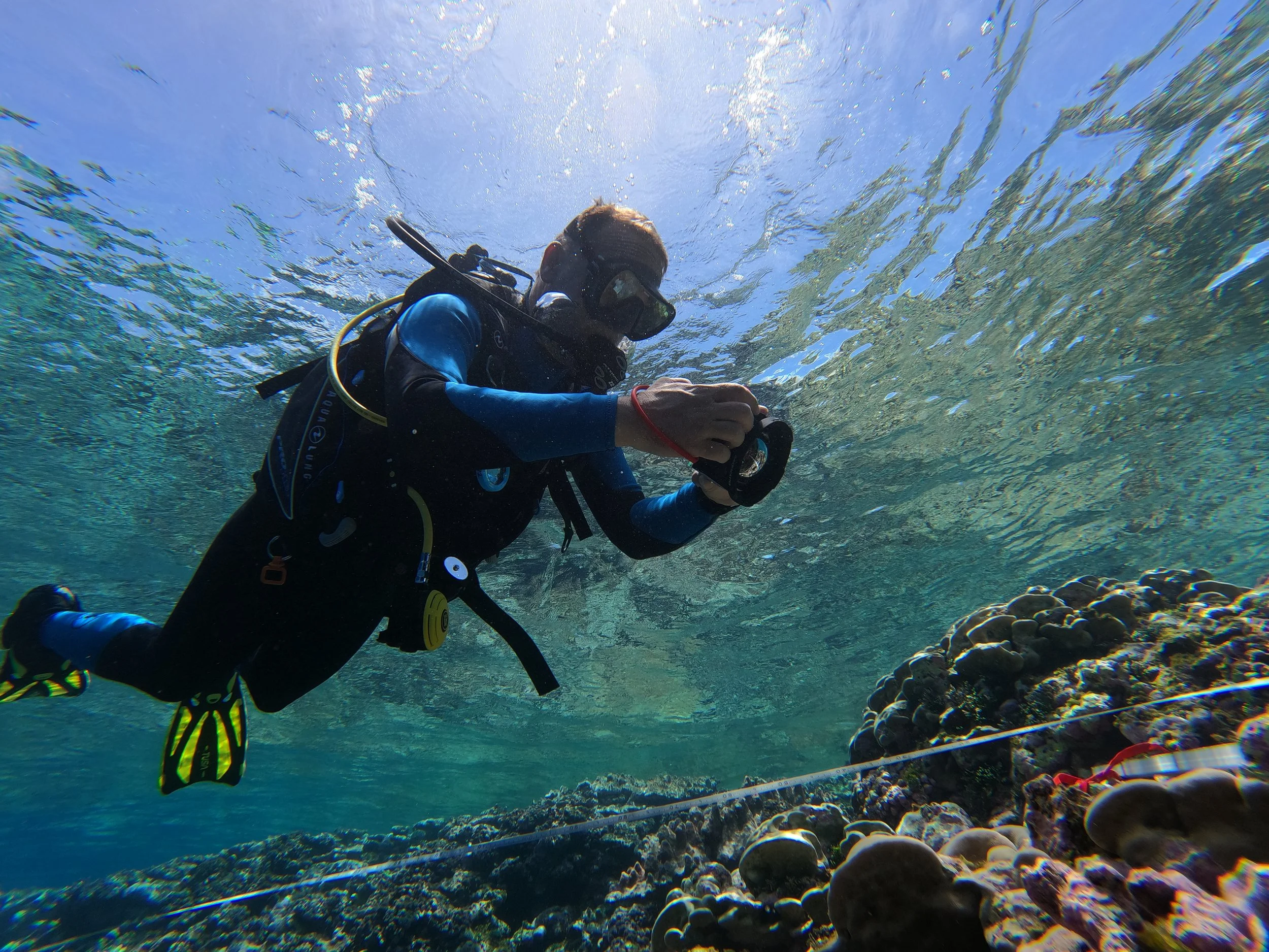 Photogrammetry_Stephane Martinez surveying_Credit Jess Kaelblein.JPG