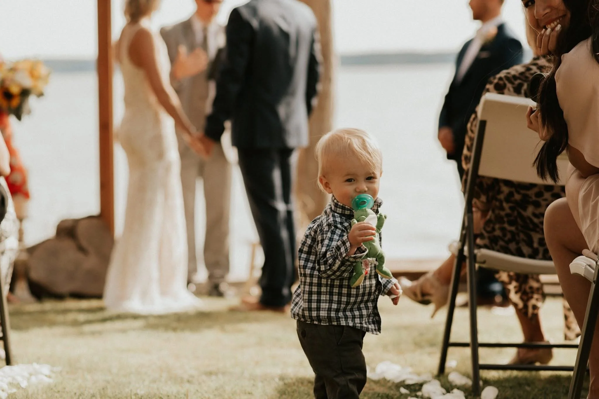 Romantic luxury wedding ceremony in the countryside for clients investing $7,000+