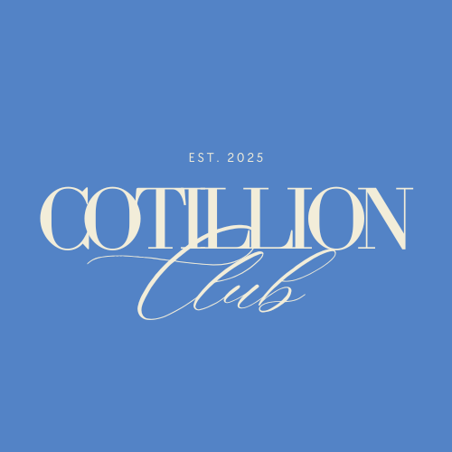 Logo for Coth Lion Club with blue background, featuring the words "EST. 2025" and a mix of serif and script fonts.
