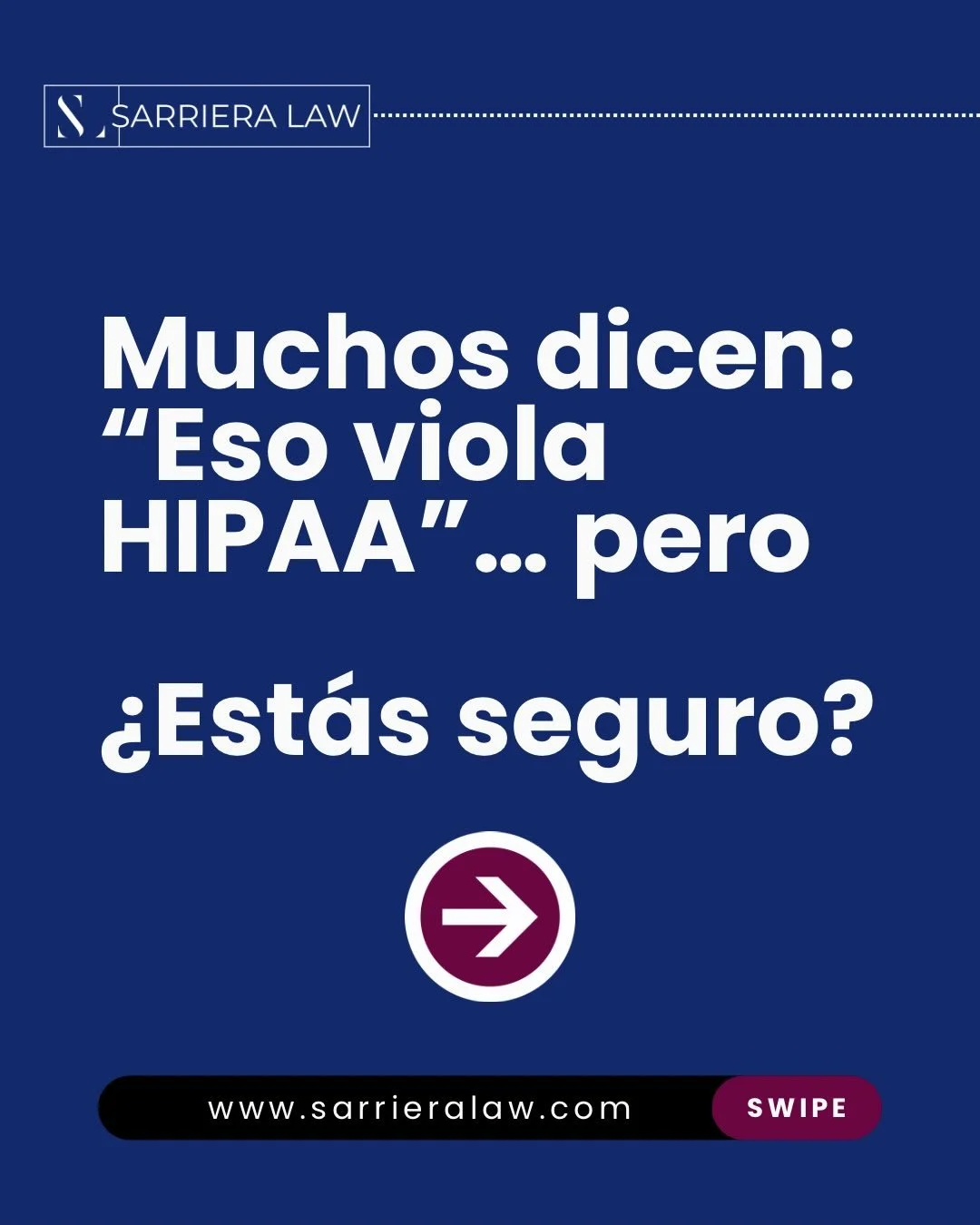 HIPAA es importante &mdash; pero no es universal.

Un error com&uacute;n es pensar que cualquier informaci&oacute;n m&eacute;dica est&aacute; protegida autom&aacute;ticamente por HIPAA, incluso en escuelas, trabajos o situaciones cotidianas.

La real
