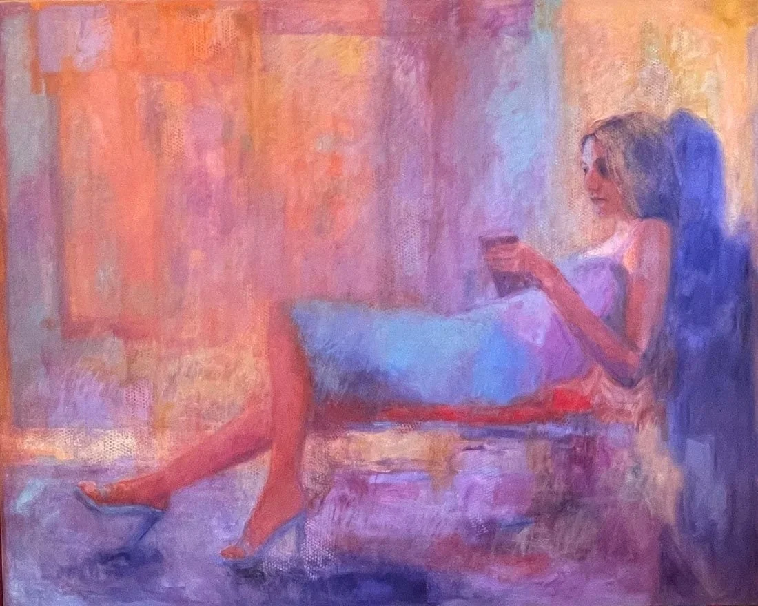 On the Cusp, oil on canvas, 48 x 60