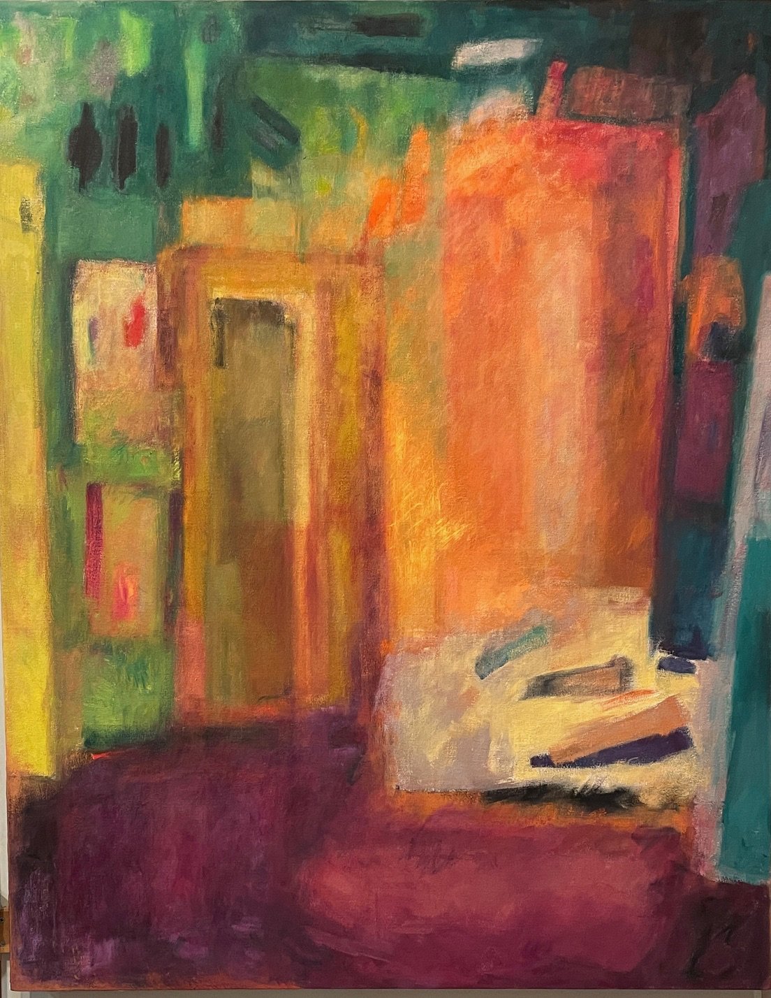 Yellow Glow, oil on canvas, 48 x 38