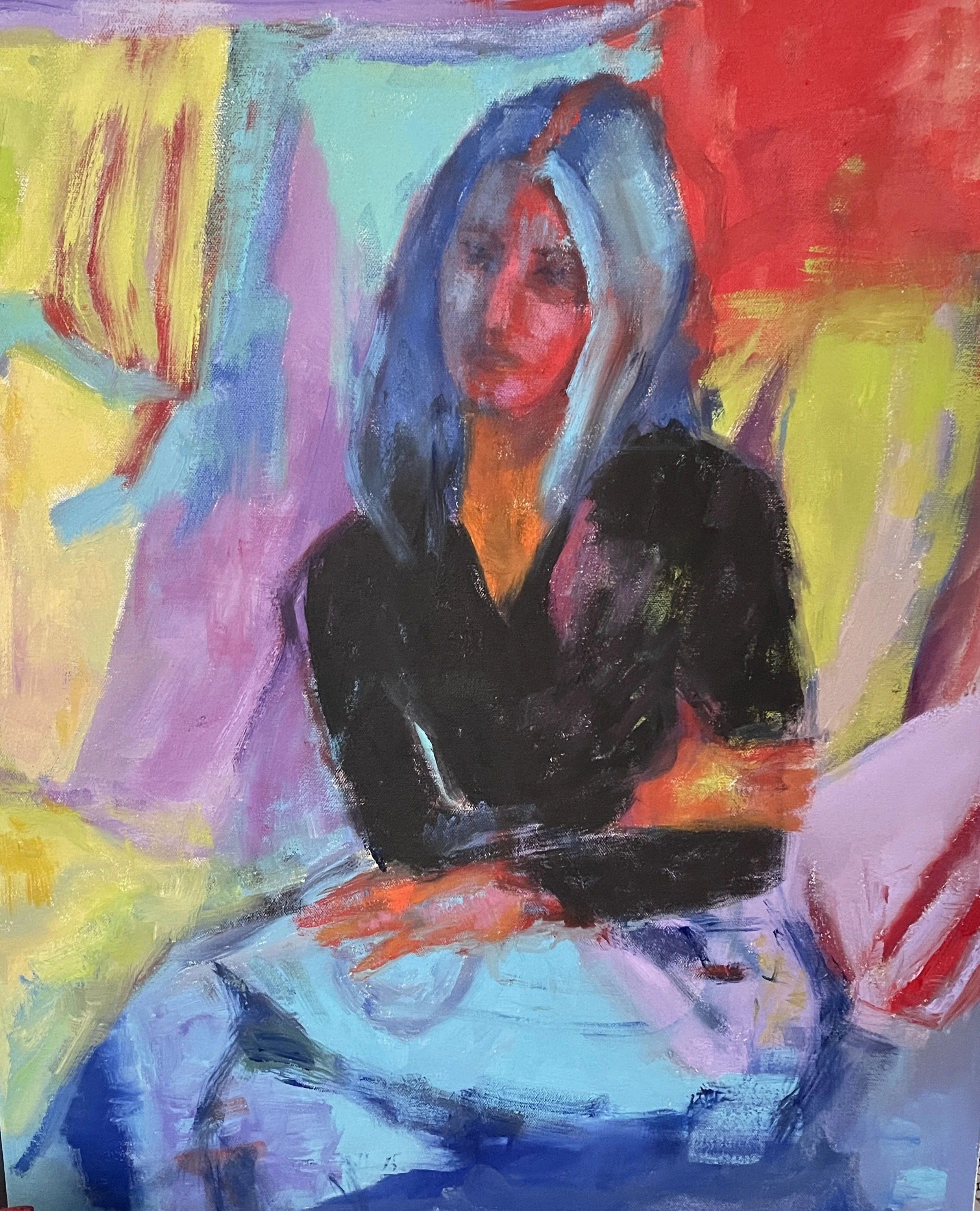 Ella's Thoughts, oil on canvas, 24 x 20