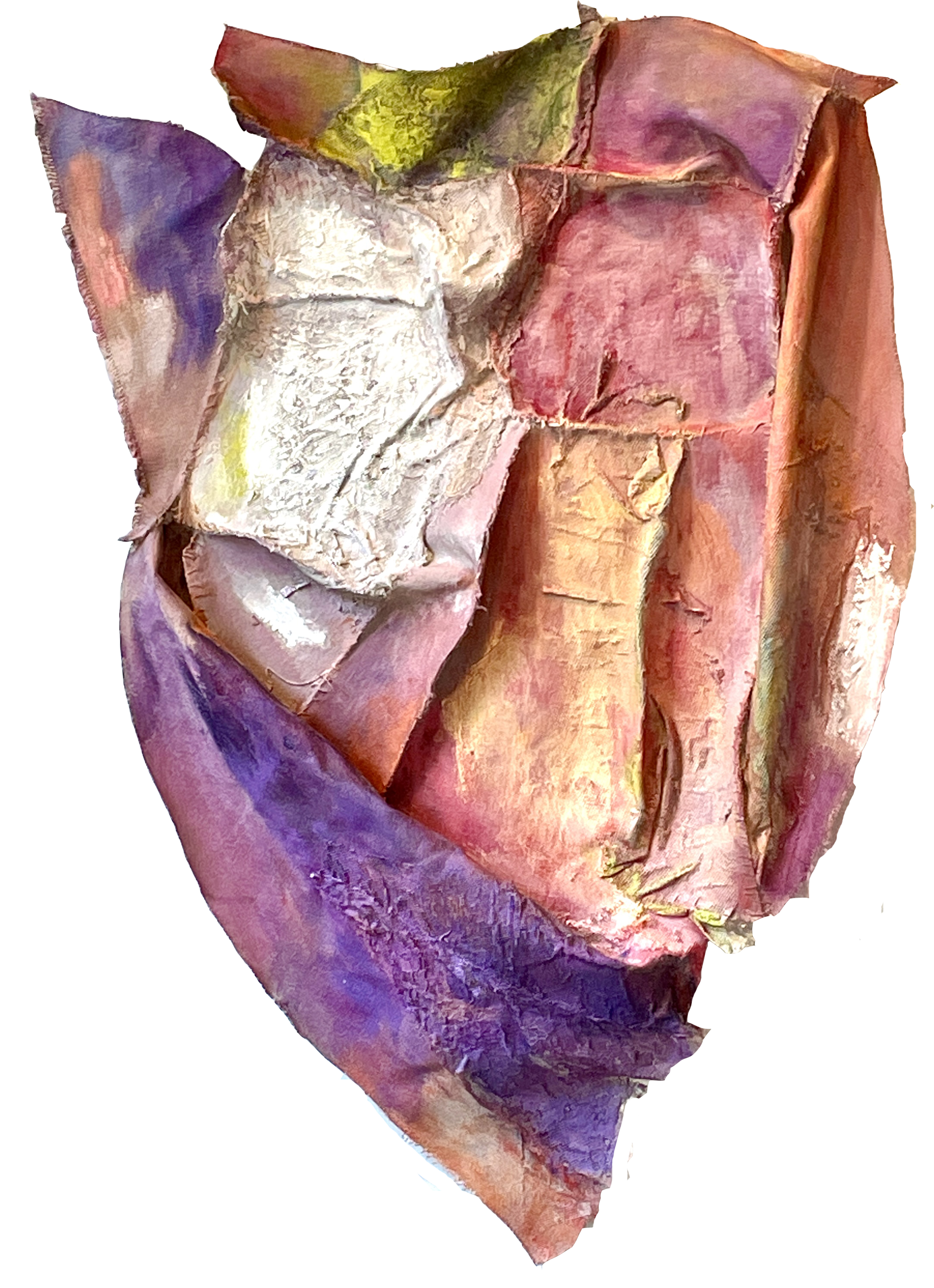 Within, oil on stitched canvas, 27 x 20 x 3