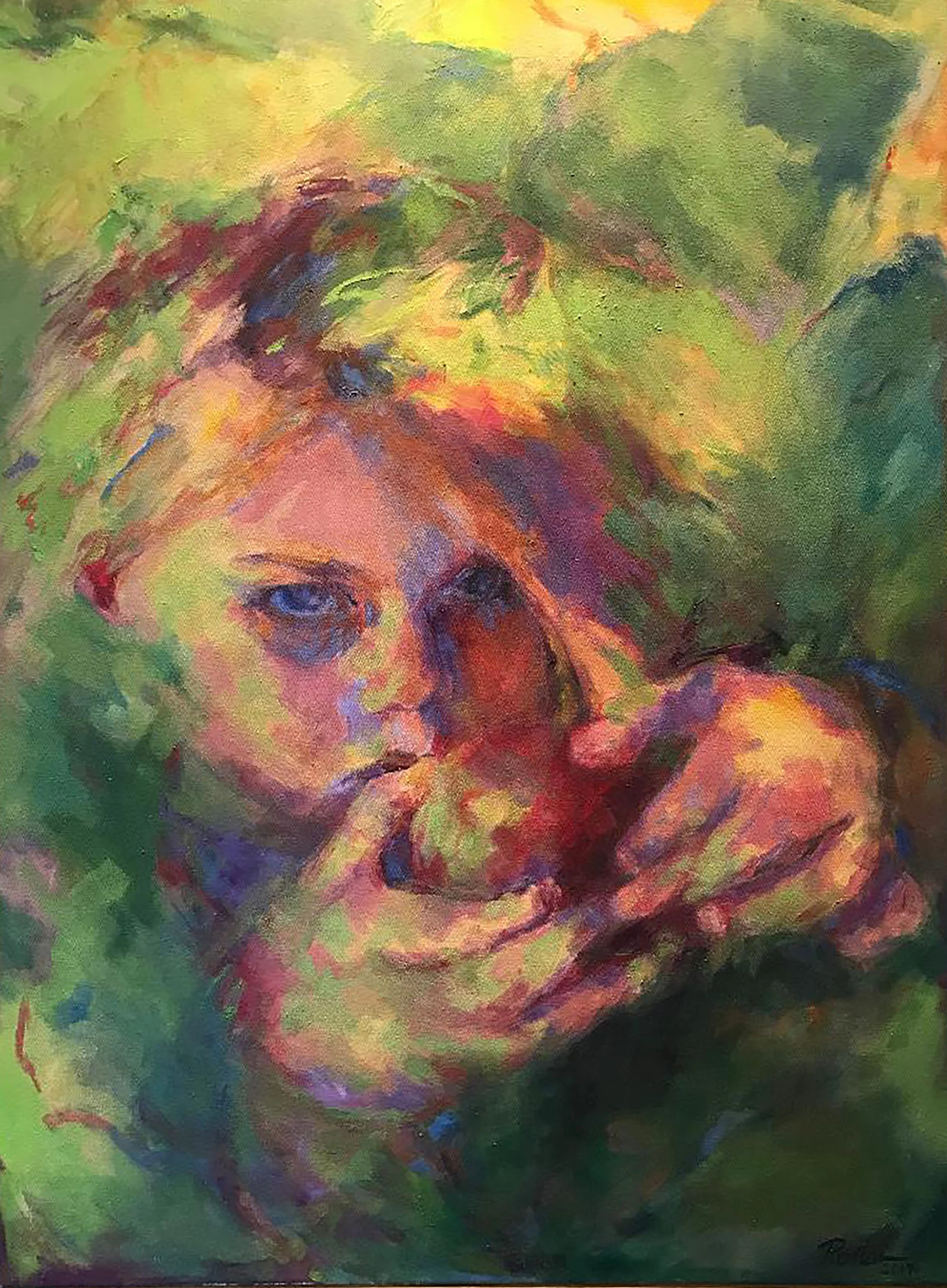 Jamison Apples, oil on canvas