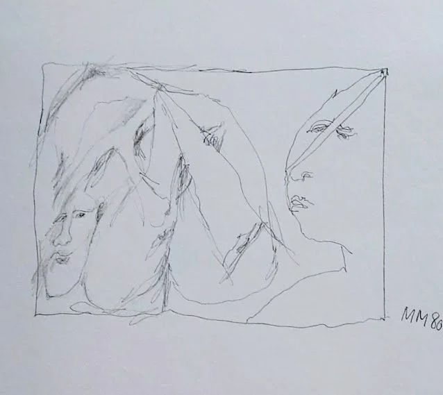 Aus meinem 1. privaten Buch -Texte und Zeichnungen.