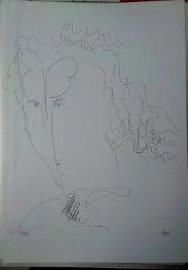 Mit flatterndem Haar