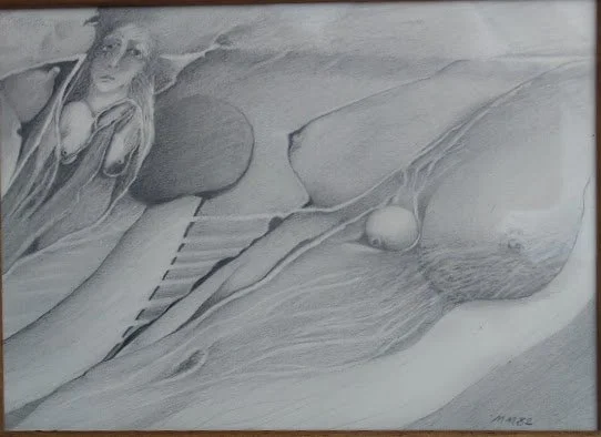 "Landschaft" mit Frau