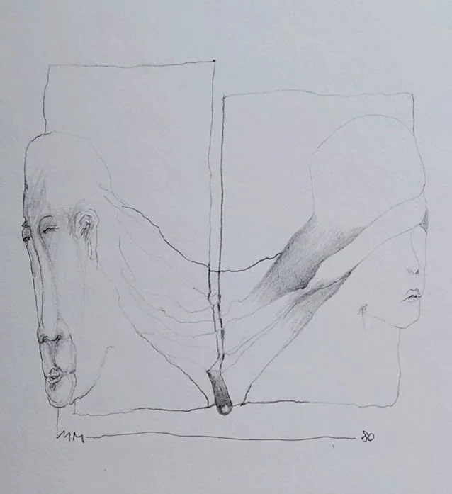 Aus meinem 1. privaten Buch -Texte und Zeichnungen.