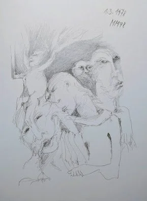 Aus meinem 1. privaten Buch -Texte und Zeichnungen