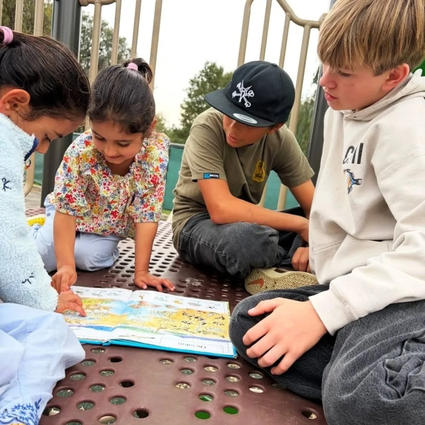 Our 7th and 8th grade students spent meaningful time as "Big Buddies" to our younger (preschool) children last week, playing with them on the playground and reading childhood stories to them. These tender and play-filled moments between the
