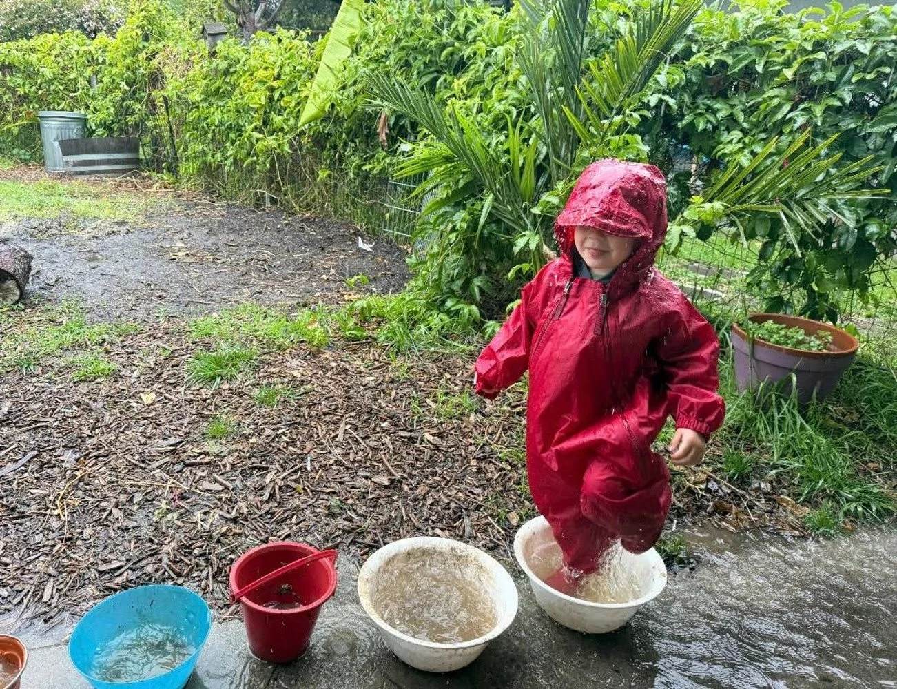 Splashing in Puddles and Middle School Chemistry