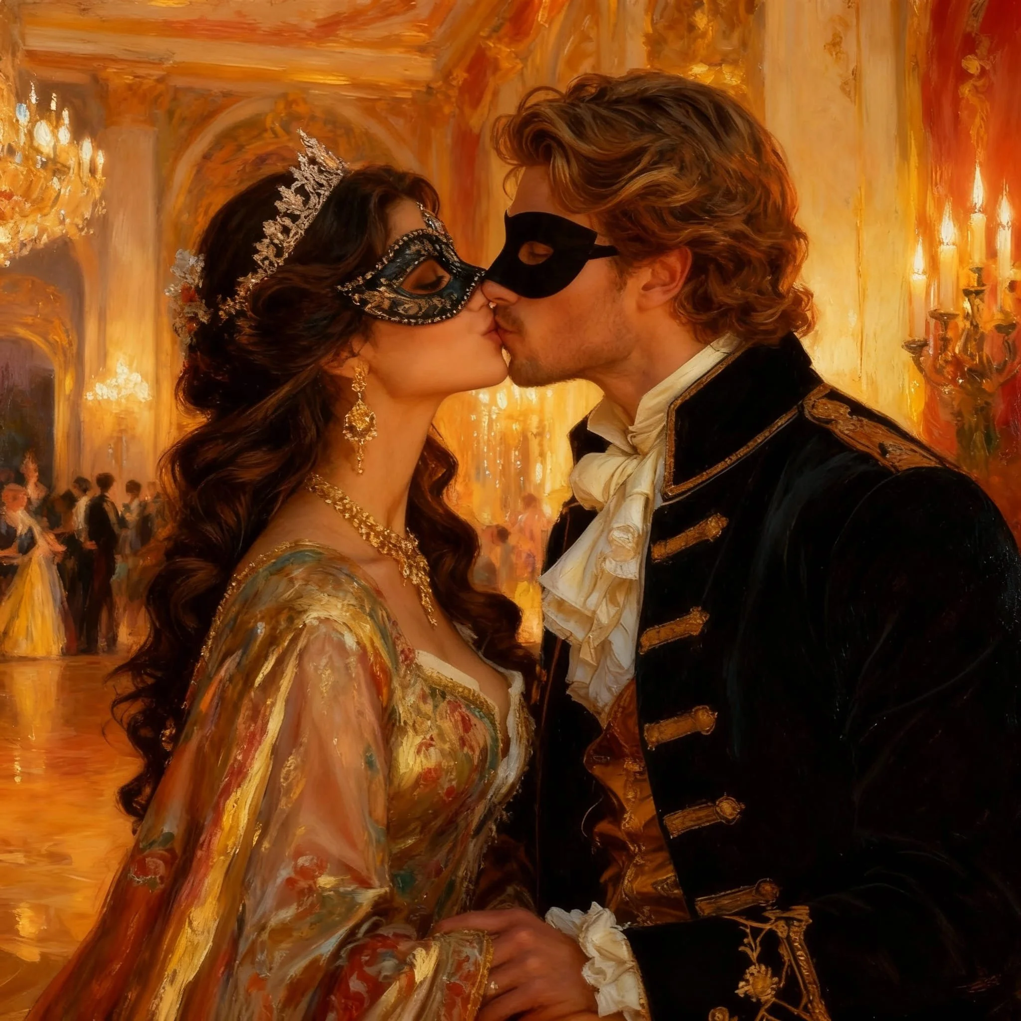 During another ball, a masked one this time, the two became a couple. 