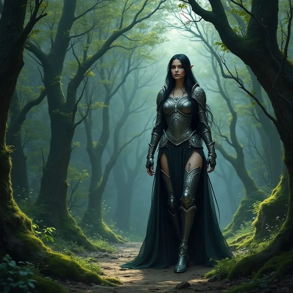When the woman approached they recognized her as Faelwyn, daughter of Finnabair. "Don't panic, I am here to join you. The Vaelorins are chasing everyone who is linked to Eryndor. I have renounced him...but I am bearing his child." "We have to move, b