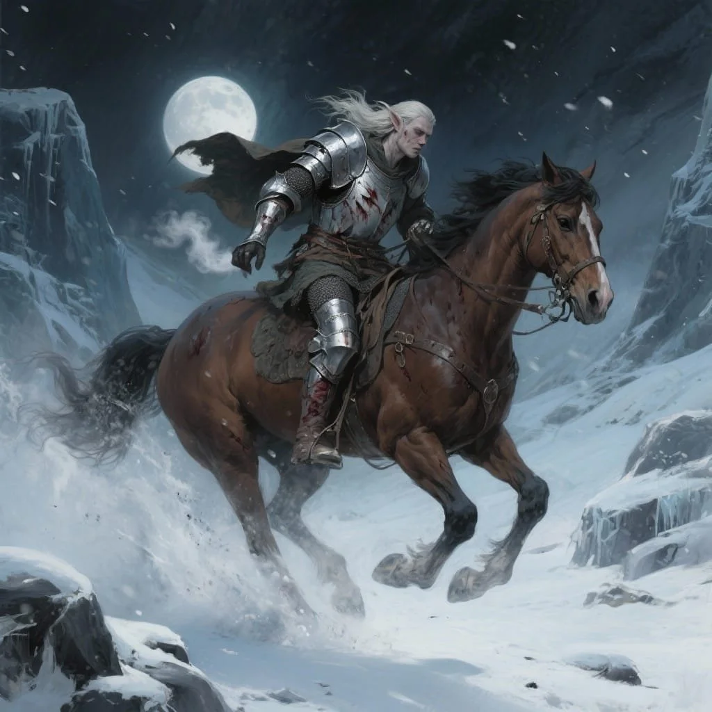 Only one was still enough in his senses to turn around and flee back to the woods to report what had just happened.